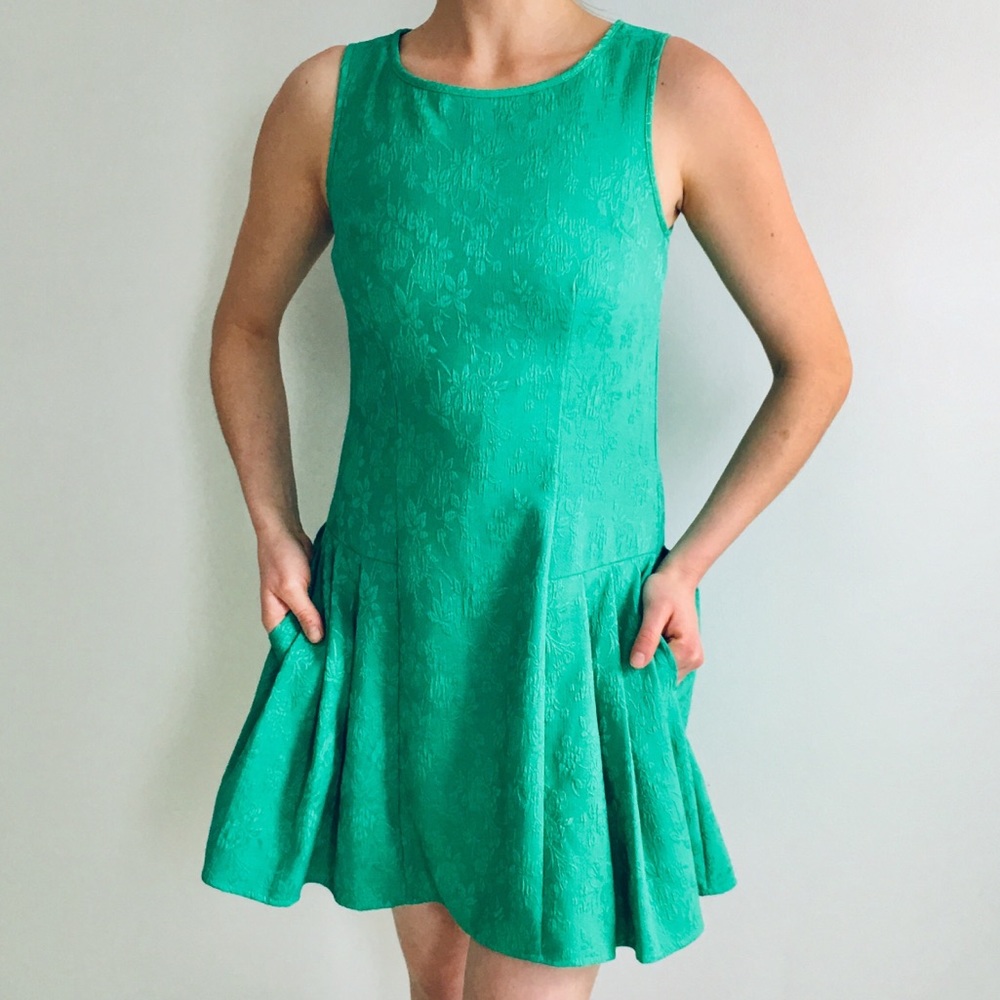 Pim + Larkin Green floral dress